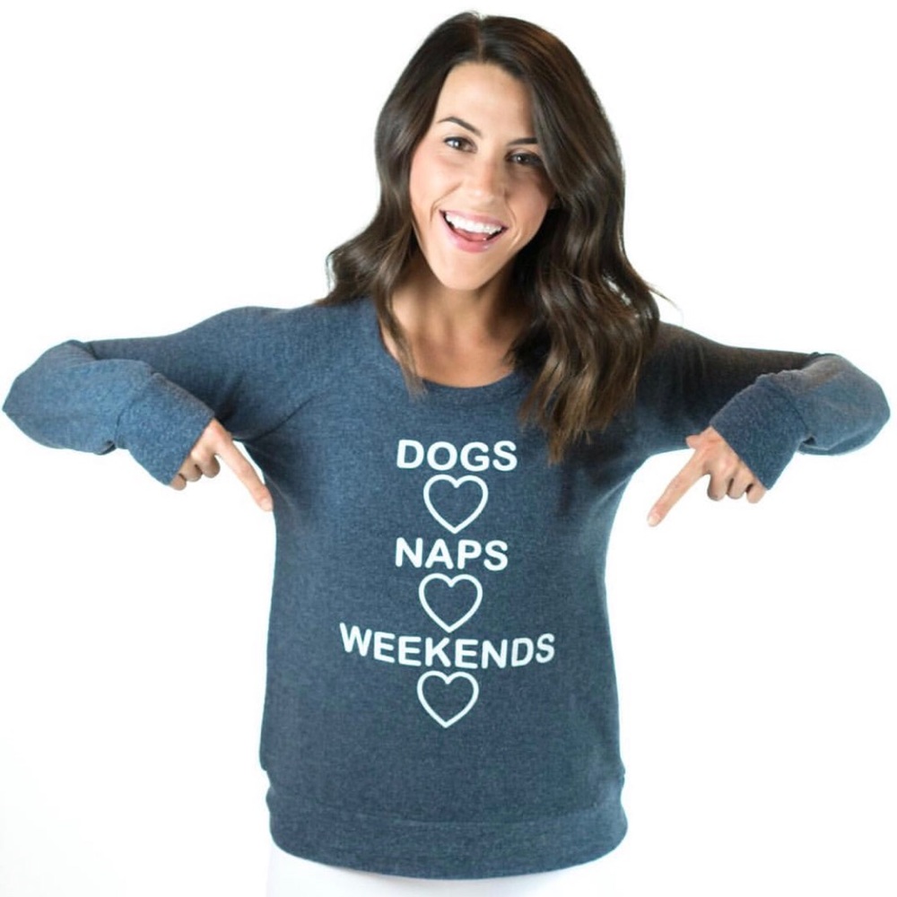 NWT Chaser Brand “Dog, Nap, Weekends” Sweatshirt